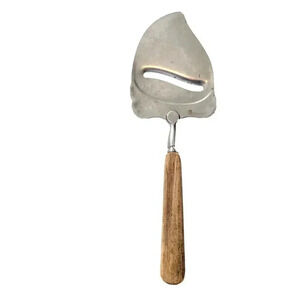Wood Handled Cheese Slicer Planer Mid Century Modern Stainless Steel Blade